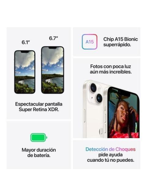 APPLE IPHONE 14 (SOLO ESIM) (128 GB) - AMARILLO