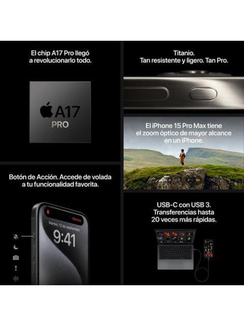 APPLE IPHONE 15 PRO MAX (512 GB) - TITANIO NATURAL