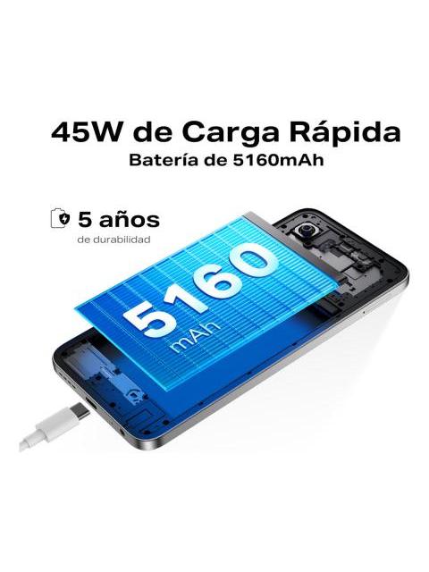 CELULAR INFINIX HOT 60I DUAL SIM INFINIX AL 8 GB DE RAM 256 GB DE ROM 6.7 PULGADAS PANTALLA DE 120 HZ NEGRO ELEGANTE BATERIA DE 5160 MAH CARGA RAPIDA DE 45 W IP64 NFC