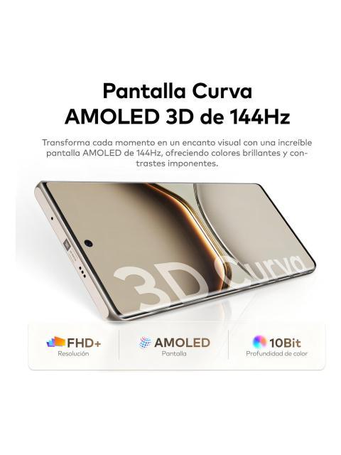 CELULAR INFINIX NOTE 50S 5G AI PHONE PANTALLA 3D CURVADA ULTRA DELGADA 256GB ROM 8GB RAM MORADO 6.78QUOT; 144HZ AMOLED 5200MAH CARGA RAPIDA 45W