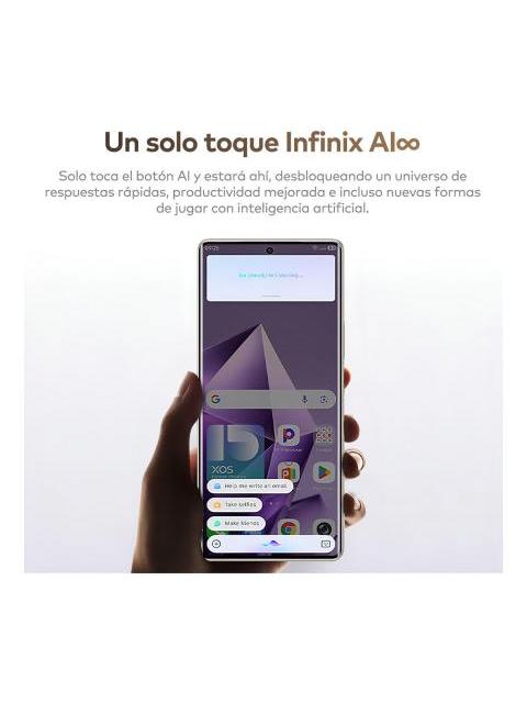 CELULAR INFINIX NOTE 50S 5G AI PHONE PANTALLA 3D CURVADA ULTRA DELGADA 256GB ROM 8GB RAM MORADO 6.78QUOT; 144HZ AMOLED 5200MAH CARGA RAPIDA 45W