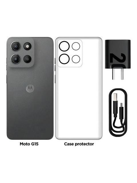 CELULAR MOTO G15 128GB 4RAM GRIS