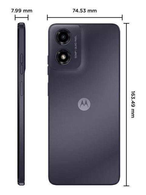 CELULAR MOTOROLA MOTO G04S 128GB - 8 GB RAM DUAL NEGRO NEGRO