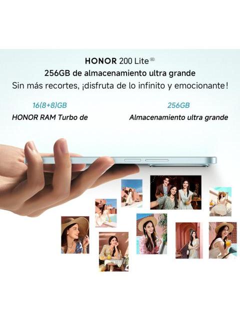 HONOR NUMBER SERIES HONOR 200 LITE DUAL SIM 256 GB AQUAMARINO 8 GB RAM