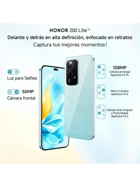 HONOR NUMBER SERIES HONOR 200 LITE DUAL SIM 256 GB AQUAMARINO 8 GB RAM