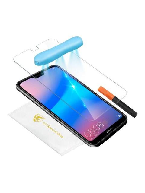 MICA CRISTAL TEMPLADO UV COMPATIBLE CON HUAWEI P20 LITE