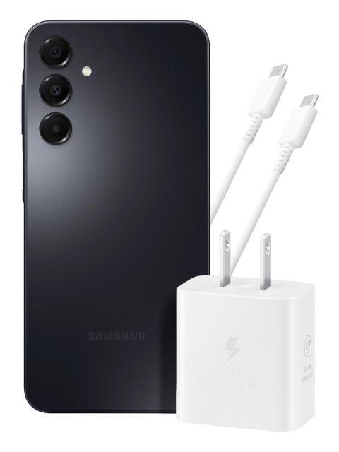 SAMSUNG GALAXY A16 6GB 128GB NEGRO + ADAPTADOR DE CORRIENTE EP-T2510 BLANCO
