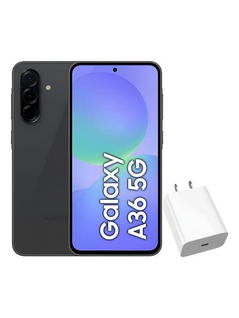 SAMSUNG GALAXY A36 5G DUAL SIM 128GB 8RAM BLACK + ADAPTADOR GENERICO