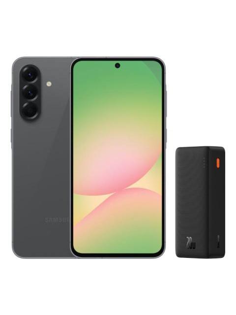 SAMSUNG GALAXY A56 5G DUAL 128GB8RAM BLACK + BASEUS AIRPOW PORTATIL 20W