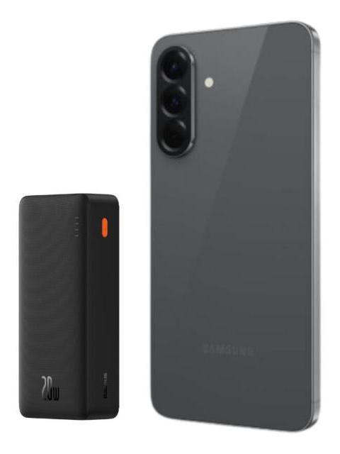 SAMSUNG GALAXY A56 5G DUAL 128GB8RAM BLACK + BASEUS AIRPOW PORTATIL 20W